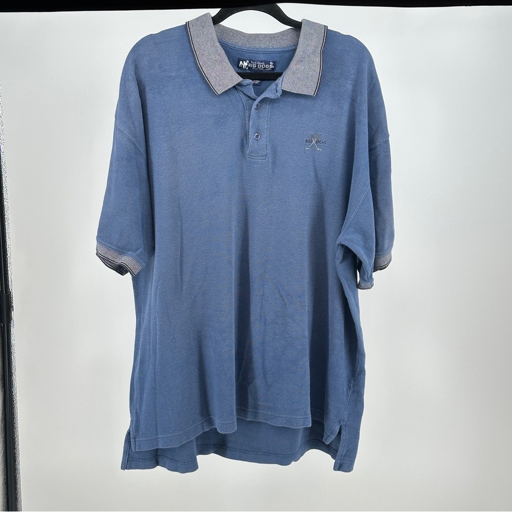 Big Dogs Men’s‎ 2X Blue Polo Shirt Golf